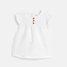 Baby girl's white cotton seersucker blouse