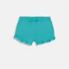 Baby girls lightweight blue brushed cotton shorts