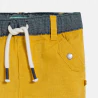 Baby boy's yellow linen and cotton shorts