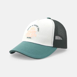 Baby boy's green mesh cap