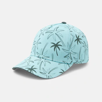 Boy's light blue printed cap