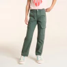 Girl's khaki green cargo trousers