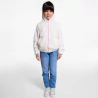 Girl's ecru hooded windbreaker