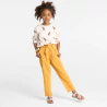 Girl's plain yellow chinos