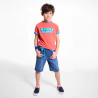 Boy's red short-sleeve T-shirt