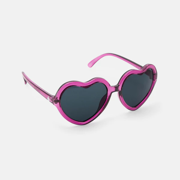 Girl's purple heart sunglasses