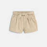 Baby girl's floaty paperbag shorts