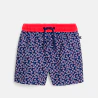 Baby boy's blue printed  floral swimming trunks