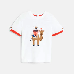 Baby boy's white camel T-shirt