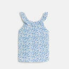 Girl's blue printed vest top