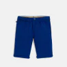 Boy's blue linen blend elegant Bermuda shorts