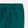 Boy's green canvas cargo shorts