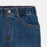 Boy's blue denim Bermuda shorts