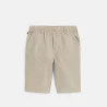 Boy's plain beige linen shorts