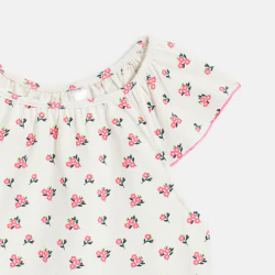 Girl's pink floral pyjama...