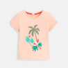 Baby girl's pink bird T-shirt