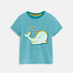 Baby boy's blue whale T-shirt