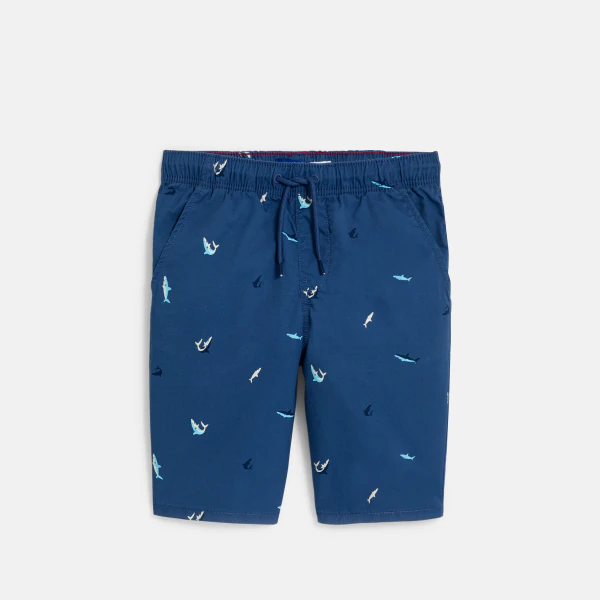 Boy's blue printed shorts