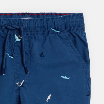 Boy's blue printed shorts