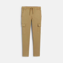 Boy's beige cargo trousers