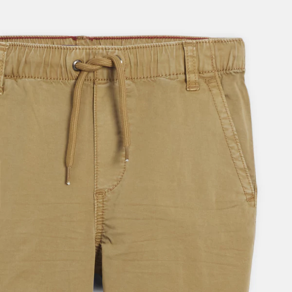 Boy's beige cargo trousers