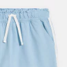 Girl's sky blue brushed cotton shorts