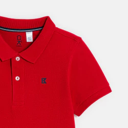 Boys classic red polo-shirt