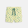 Baby Boy's yellow textured jersey shorts