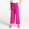 Girl's pink high rise wide-leg trousers