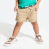 Linen and cotton shorts