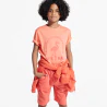 Boy's orange slogan T-shirt