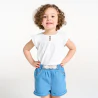 Baby girl's white cotton seersucker blouse