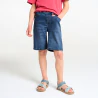 Boy's blue denim Bermuda shorts