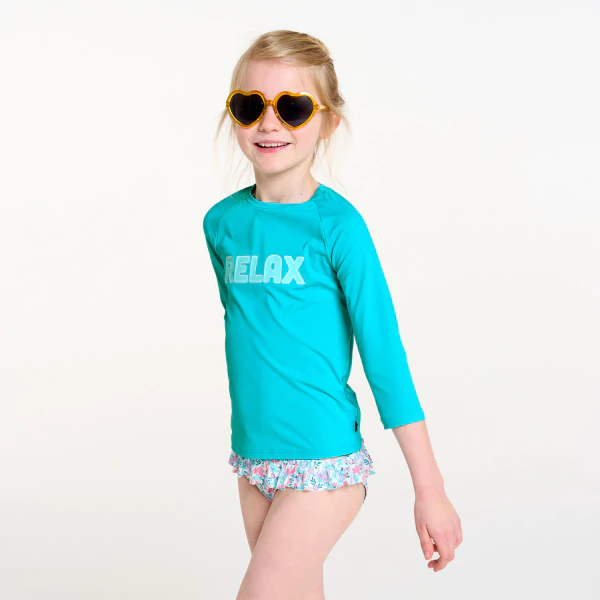 Blue UV protection swim shirt