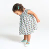 Baby girl's floral print smocked dress