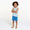 Boy's short blue soft jersey pyjamas