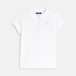 Plain-colored polo shirt