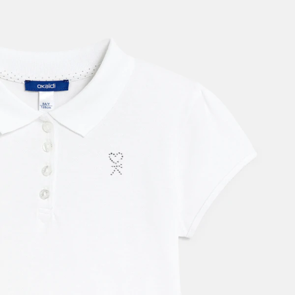 Plain-colored polo shirt