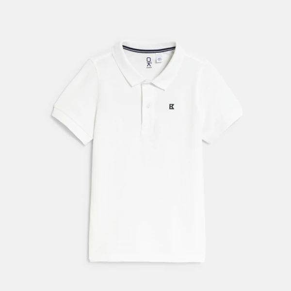 Pique cotton polo shirt