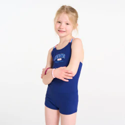 Girl's blue swimming costume