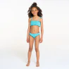 Girl's blue smocked bikini