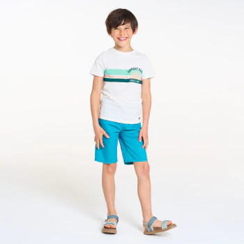 Boy's white short-sleeve T-shirt