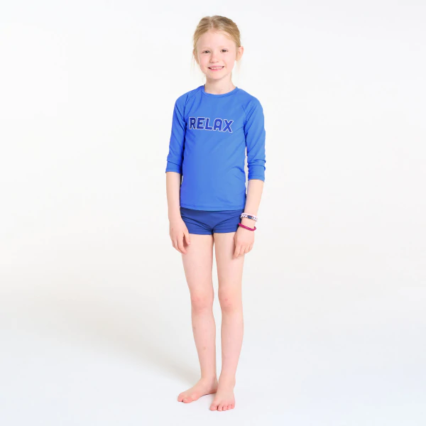 Blue UV protection swim shirt