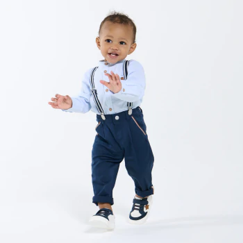 Baby boy's light blue Oxford shirt