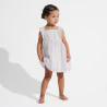 Baby girl's multicoloured striped dress with straps