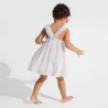 Baby girl's multicoloured striped dress with straps