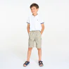 Boy's beige printed shorts