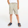 Boy's beige printed shorts