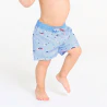 Baby boy's blue striped swimming trunks with UV protection