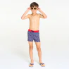 Baby boy's blue printed  floral swimming trunks